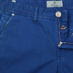 Luigi Borrelli Blue Solid Pants - Super Slim - 33/49 - (PAR40510551)