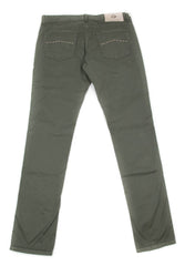 Luigi Borrelli Olive Green Pants - Super Slim - 40/56 - (PARCOTOGRN)