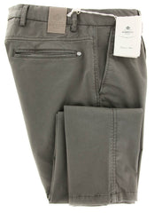 Luigi Borrelli Brown Solid Pants - Super Slim - 33/49 - (PET2221-0552)