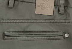 Luigi Borrelli Brown Solid Pants - Super Slim - 33/49 - (PET2221-0552)