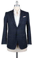 Luigi Borrelli Dark Blue Wool Blend Sportcoat - (GU3BRC130670) - Parent