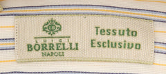 Borrelli Yellow Striped Shirt - Extra Slim - (2018022219) - Parent