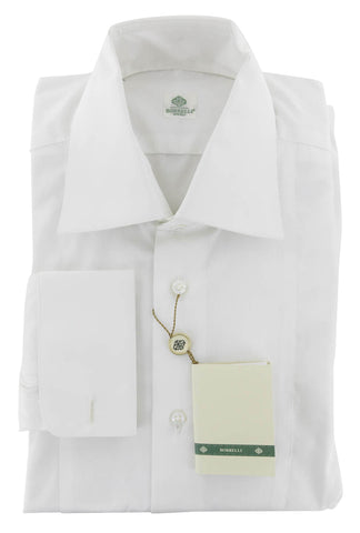 Luigi Borrelli White Tuxedo Shirt - Extra Slim