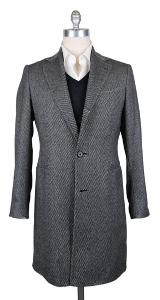 Luigi Borrelli Gray Cashmere Fancy Coat - (UCB9030) - Parent