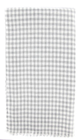 Luigi Borrelli Gray Linen Scarf