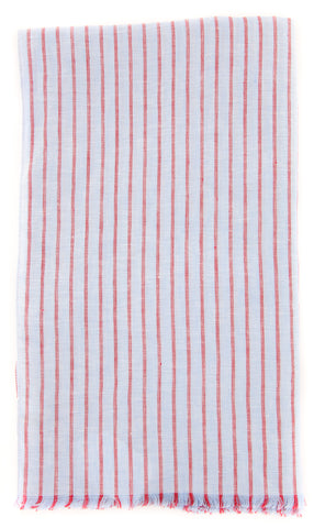 Luigi Borrelli Light Blue Linen Scarf