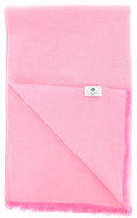 Luigi Borrelli Pink Solid Long Scarf - 48" x 27" - (LBSS122)