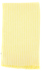 Luigi Borrelli Yellow Striped Long Scarf - 66" x 27" - (LBSS12171)