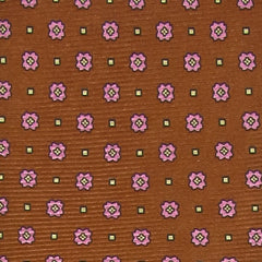 Luigi Borrelli Orange Silk Tie