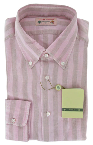 Luigi Borrelli Pink Shirt – Size: Medium US