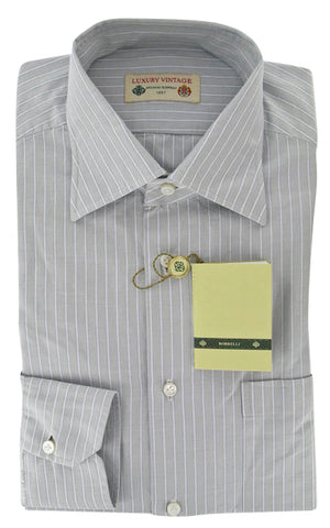 Luigi Borrelli Light Gray Shirt – Size: 15.75 US / 40 EU