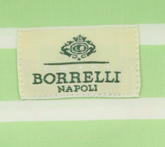 Luigi Borrelli Light Green Striped Shirt - Slim - (DR264OVIDBD) - Parent