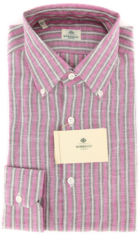 Luigi Borrelli Pink Shirt - Extra Slim