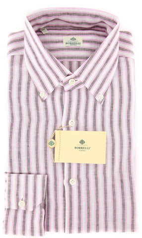 Luigi Borrelli Pink Shirt - 17 US / 43 EU