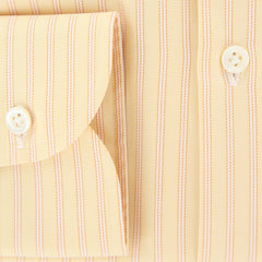 Luigi Borrelli Yellow Striped Cotton Shirt - Extra Slim - (TJ) - Parent