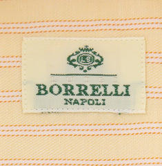 Luigi Borrelli Yellow Striped Cotton Shirt - Extra Slim - (TJ) - Parent
