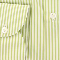 Luigi Borrelli Green Striped Shirt - Extra Slim - (EV2056GIAST) - Parent