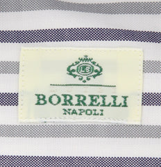 Luigi Borrelli Gray Striped Cotton Shirt - Extra Slim - (TL) - Parent