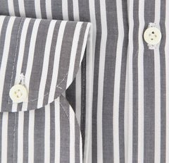 Borrelli Gray Striped Shirt - Extra Slim - 15.75/40 - (EV65090GIANNI)