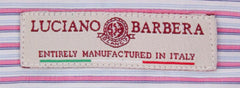 Luciano Barbera Pink Striped Shirt - Slim - 15.75/40 - (10540442)