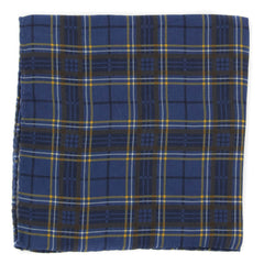 Luciano Barbera Navy Blue Pocket Square - 13" x 13" - (C4172BLUPLD)