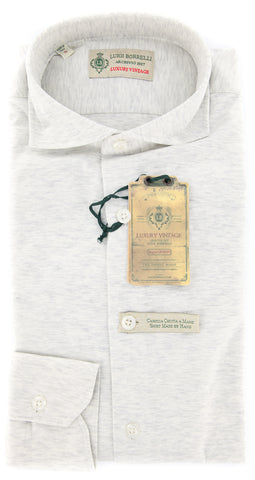 Luigi Borrelli Light Gray Shirt - XXL US / XXL EU