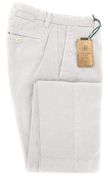 Luigi Borrelli Light Gray Pants - 34/50 - (10SLIMCERNP012MALTA)