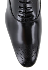 $925 Max Verre Black Leather  Oxford Shoes - (MV328265) - Parent