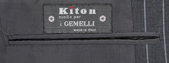 Kiton Gray Suit - Light Blue Striped - 44/54