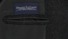 Orazio Luciano Gray Wool Solid Coat - (3BTNCOAT7605) - Parent