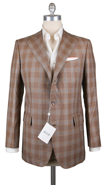 Orazio Luciano Brown Plaid Sportcoat - (GU3BA93534R6) - Parent