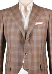 Orazio Luciano Brown Plaid Sportcoat - (GU3BA93534R6) - Parent