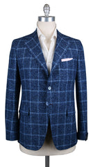 Orazio Luciano Blue Wool Blend Sportcoat - 38/48 - (OLBLUR6X10)