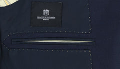 Principe d'Eleganza Navy Blue Wool Suit - (NERANO3BA83318) - Parent