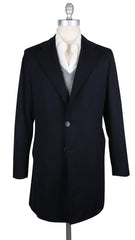 Principe d'Eleganza Navy Blue Cashmere Solid Coat - 40/50 (538)