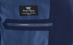 Principe d'Eleganza Navy Blue Wool Solid Sportcoat - (NW) - Parent