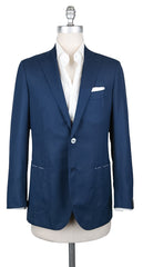 Principe d'Eleganza Blue Wool Solid Sportcoat - (NX) - Parent