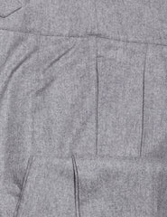 $600 Sartorio Napoli Gray Solid Wool Blend Pants - Slim - (1198) - Parent