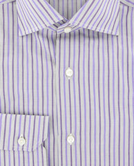 Sartorio Napoli Purple Striped Shirt - Slim - (SA-C1723-STRX12) - Parent