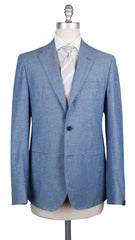 Abla by Sartorio Denim Blue Cotton Melange Suit - 38/48 - (SA9191710)