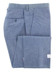 Abla by Sartorio Denim Blue Cotton Melange Suit - (SA9191710) - Parent