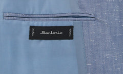 Abla by Sartorio Denim Blue Cotton Melange Suit - (SA9191710) - Parent