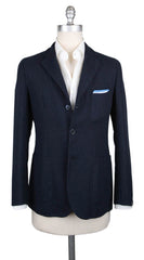 Sartorio Napoli Navy Blue Solid Sportcoat - 38/48 - (SA914177)