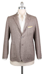 Sartorio Napoli Cream Wool Blend Solid Sportcoat - 44/54 - (SA918175)
