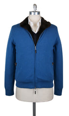 Svevo Parma Blue Cashmere Solid Jacket - Size 40 (US) / 50 (EU) - (SV741S)