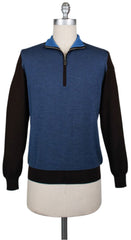 Svevo Parma Blue Sweater - 1/4 Zip - Small/48 - (6110SA13MP062V12I)