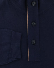 Svevo Parma Navy Blue Wool Sweater - (0917AI14MP09V21D) - Parent