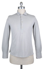 $600 Svevo Parma Light Gray Solid Piqué Polo - Medium/50 - (SV9302611)