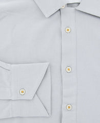 $600 Svevo Parma Light Gray Solid Piqué Polo - (SV9302611) - Parent