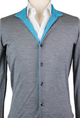Svevo Parma Gray Wool Sweater - Cardigan - Medium/50 - (1340SE10X29)